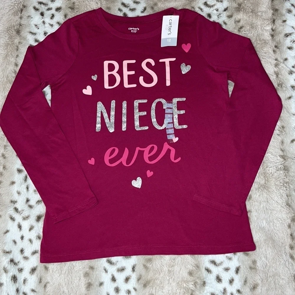 Carters Kid NWT Girls Yellow Cat Tiara Purrrfect Long Sleeve Graphic Tee 12